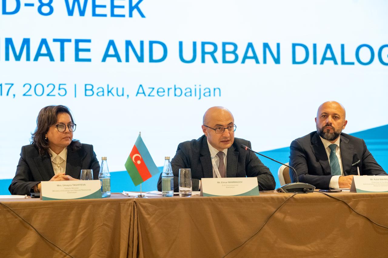 “D-8 Yüksək Səviyyəli İqlim və Şəhər Dialoqu” tədbiri keçirilib (FOTO)