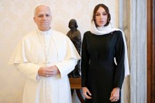 Birinci vitse-prezident Mehriban Əliyeva Roma Papası XIV Leo ilə görüşüb (FOTO/VİDEO)