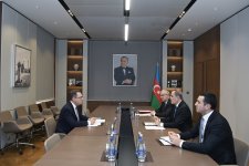 Ceyhun Bayramov İƏT Əmək Mərkəzinin baş direktoru ilə görüşüb (FOTO)