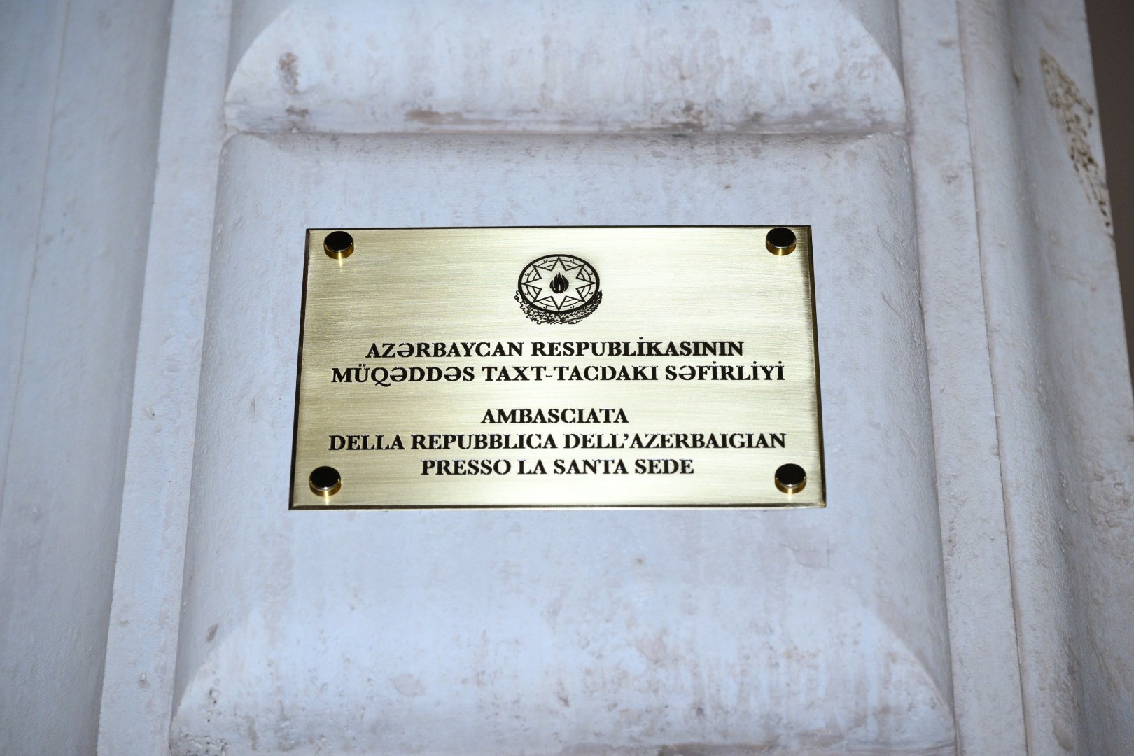 Birinci vitse-prezident Mehriban Əliyeva Azərbaycanın Müqəddəs Taxt-Tacdakı səfirliyinin inzibati ofisinin açılışında iştirak edib (FOTO)