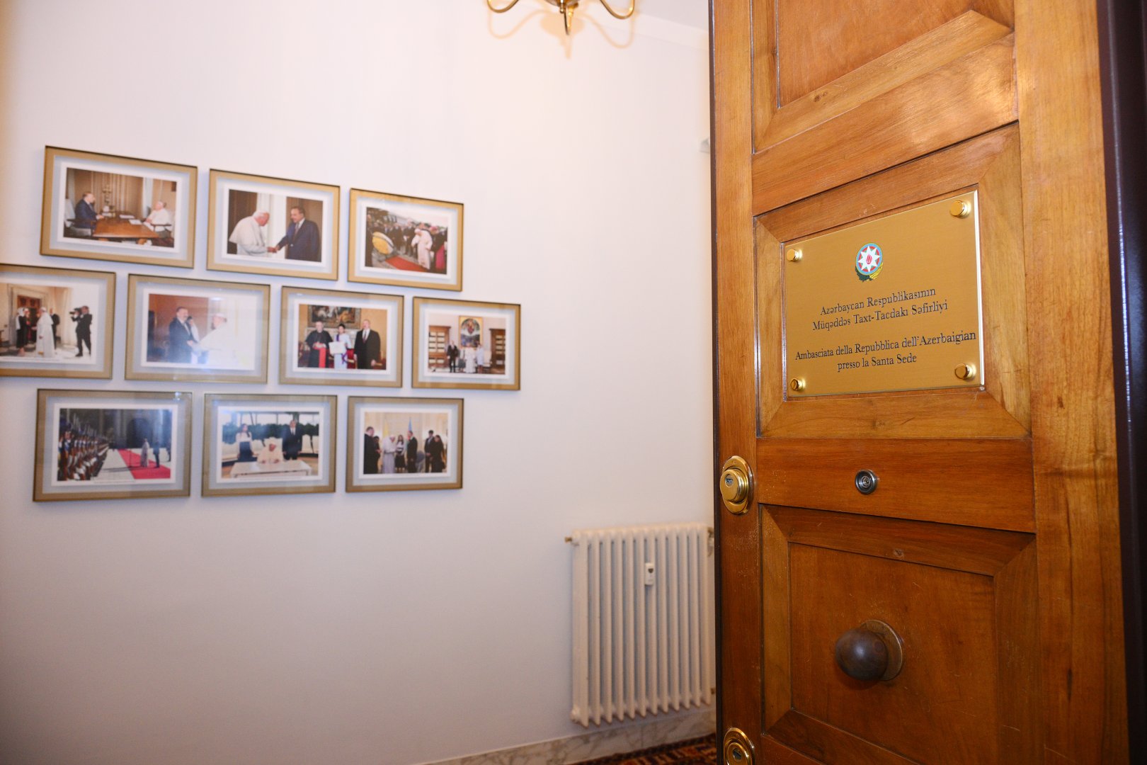 Birinci vitse-prezident Mehriban Əliyeva Azərbaycanın Müqəddəs Taxt-Tacdakı səfirliyinin inzibati ofisinin açılışında iştirak edib (FOTO)