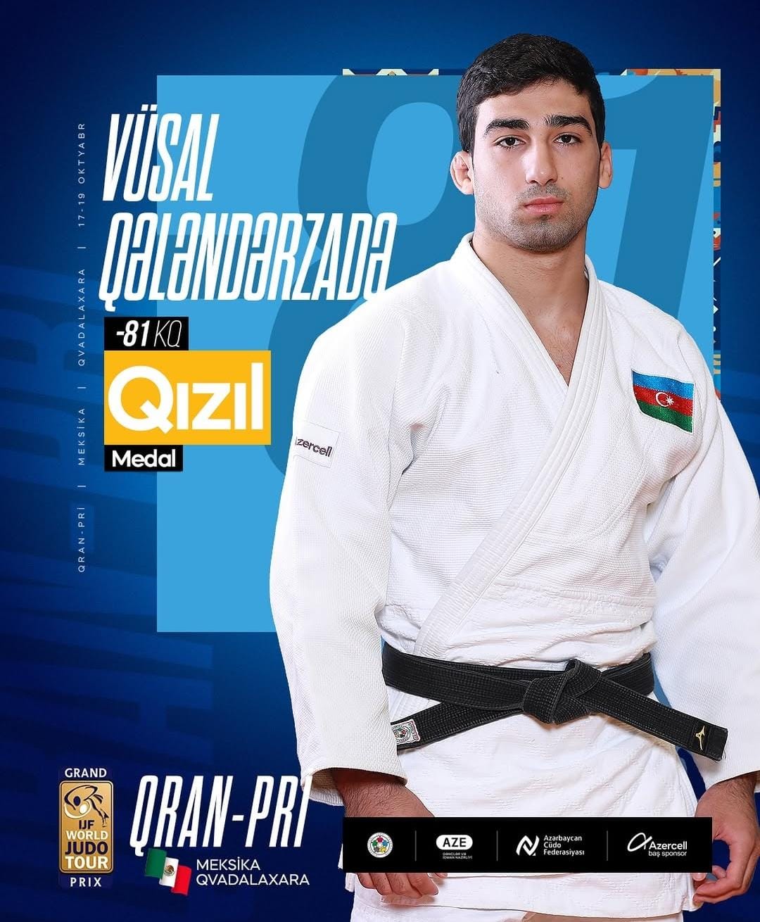 Azərbaycan cüdoçuları Qvadalaxarada Qran-pridə parlaq nəticə göstəriblər (FOTO)
