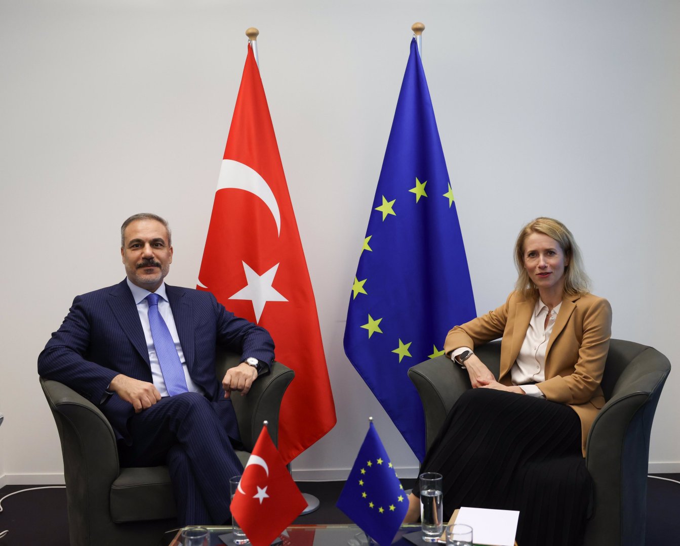 Türkiyə XİN rəhbəri Hakan Fidan Kaya Kallas ilə görüşüb (FOTO)
