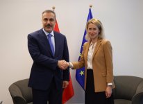 Türkiyə XİN rəhbəri Hakan Fidan Kaya Kallas ilə görüşüb (FOTO)