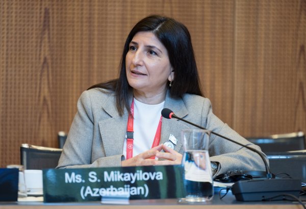 Deputat Sevil Mikayılova IPU 151-ci Assambleyasının Cenevrədə keçirilən Ümumi debatlarında çıxış edib