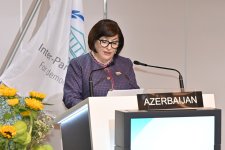 Milli Məclisin sədri Sahibə Qafarova Parlamentlərarası İttifaqın 151-ci Assambleyasında çıxış edib (FOTO)