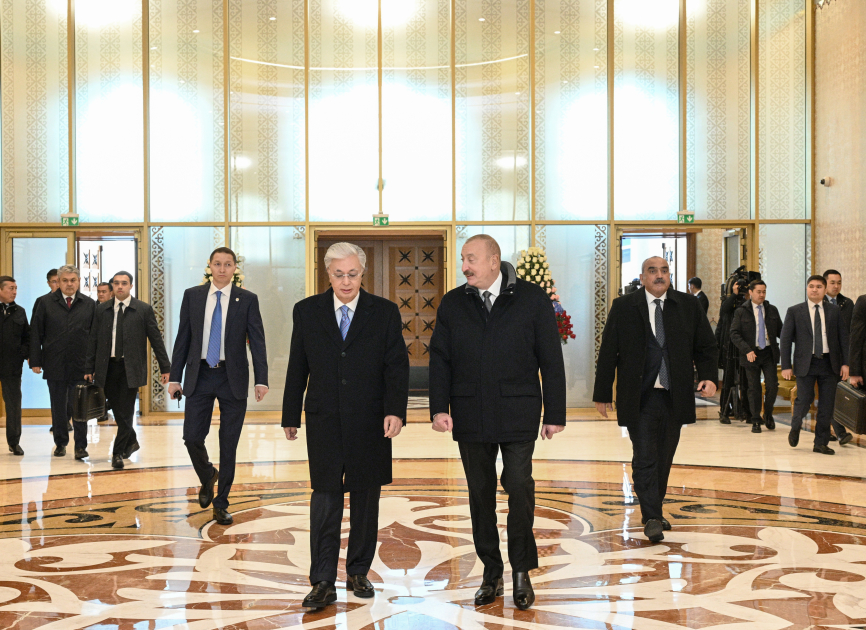 Prezident İlham Əliyev Qazaxıstana dövlət səfərinə gəlib (FOTO/VİDEO)