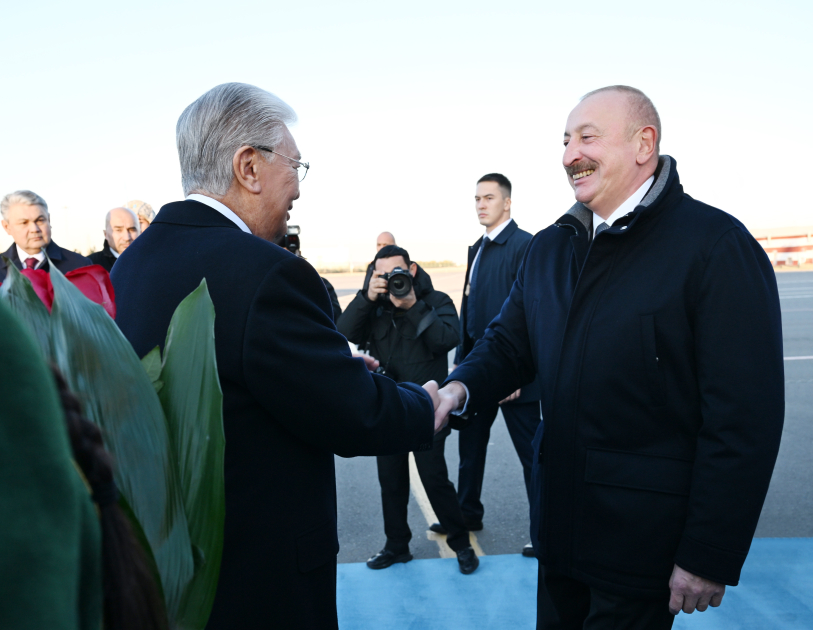 Prezident İlham Əliyev Qazaxıstana dövlət səfərinə gəlib (FOTO/VİDEO)