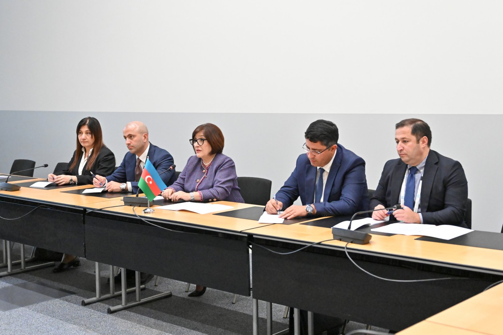 Sahibə Qafarova Cenevrədə Namibiya və Bosniya və Herseqovinanın parlament sədrləri ilə görüşüb (FOTO)