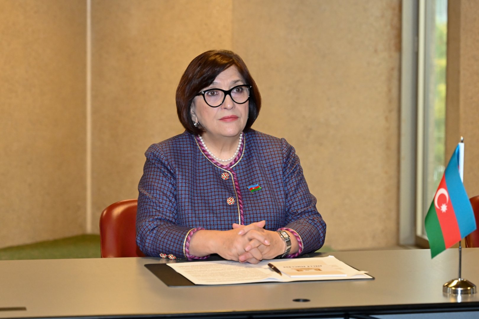 Sahibə Qafarova Cenevrədə Namibiya və Bosniya və Herseqovinanın parlament sədrləri ilə görüşüb (FOTO)