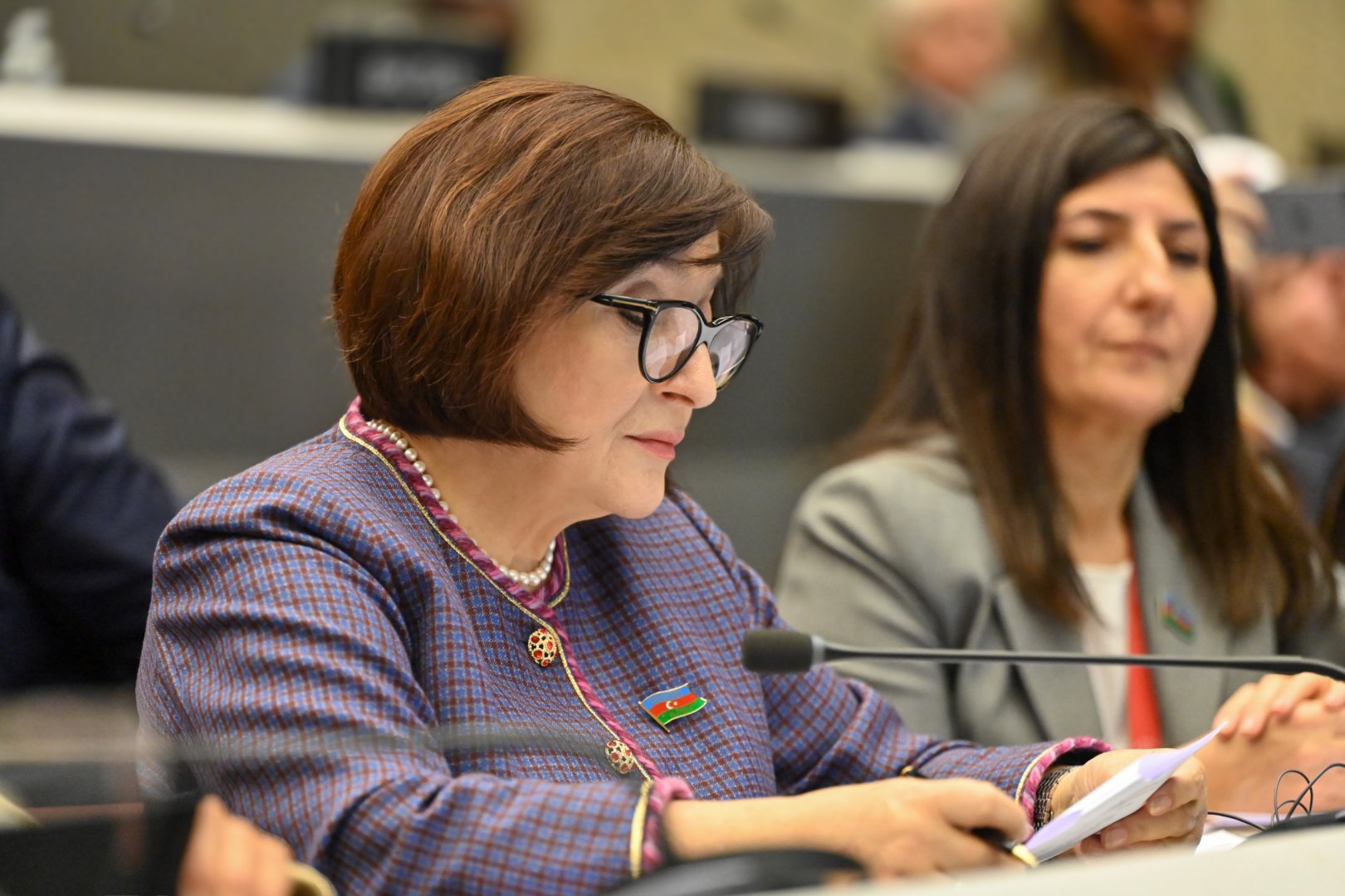 Milli Məclisin sədri Sahibə Qafarova Parlamentlərarası İttifaqın 151-ci Assambleyasında çıxış edib (FOTO)