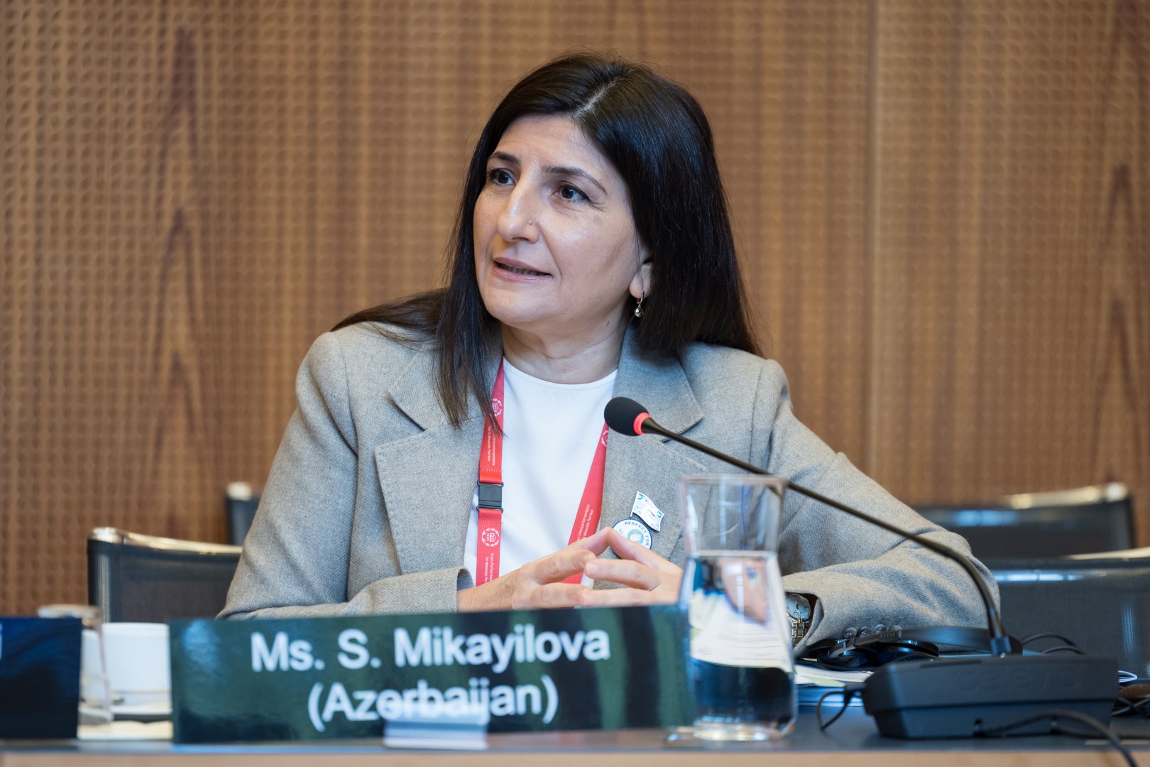 Deputat Sevil Mikayılova Cenevrədə keçirilən IPU qadın-parlamentarilərin Forumu və Bürosunun iclasında məruzə ilə çıxış edib (FOTO/VİDEO)