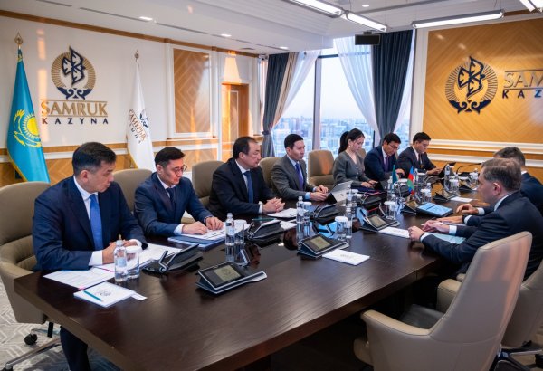 Rəşad Nəbiyev Qazaxıstanın “Samruk-Kazyna” Milli Rifah Fondu və İnvestisiya Holdinqində görüş keçirib (FOTO)