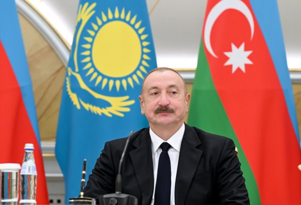 Prezident İlham Əliyev: Bakı və Astananın aktiv qarşılıqlı fəaliyyəti ciddi geosiyasi əhəmiyyət daşıyır (TAM BƏYANAT)