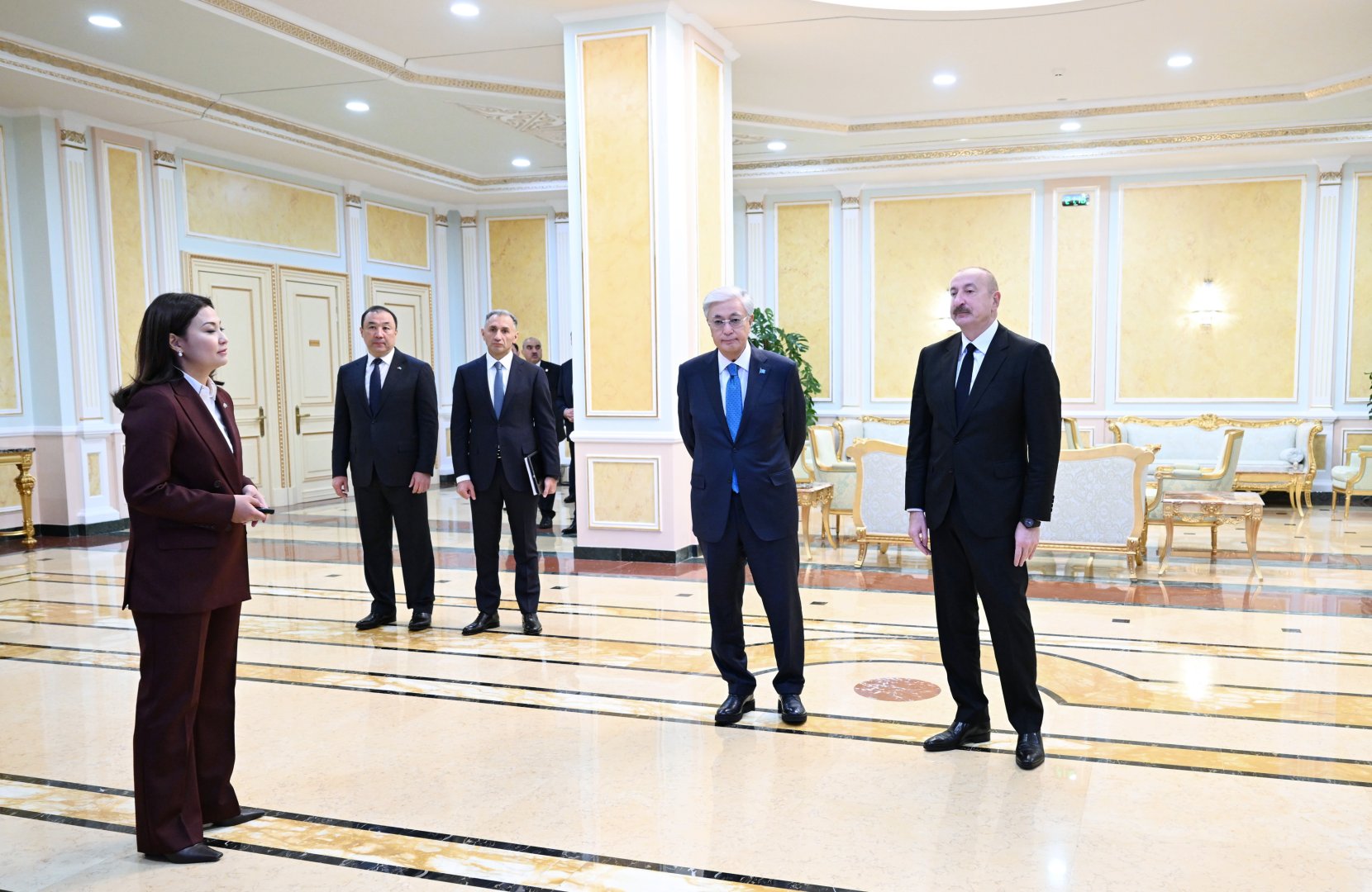 Astanada Prezident İlham Əliyevin və Kasım-Jomart Tokayevin iştirakı ilə “Orta dəhlizin inkişafı” birgə layihəsinin təqdimatı olub (FOTO)