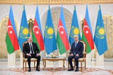 Astanada Prezident İlham Əliyevin Qazaxıstan Prezidenti Kasım-Jomart Tokayev ilə təkbətək görüşü olub (FOTO) (YENİLƏNİB)