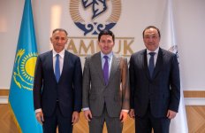 Rəşad Nəbiyev Qazaxıstanın “Samruk-Kazyna” Milli Rifah Fondu və İnvestisiya Holdinqində görüş keçirib (FOTO)