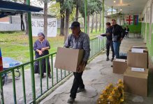 Laqodexidə təbii fəlakətdən zərər çəkənlərə humanitar yardım göndərilib (FOTO)