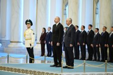 Prezident İlham Əliyevin Astanada rəsmi qarşılanma mərasimi olub (YENİLƏNİB) (FOTO)