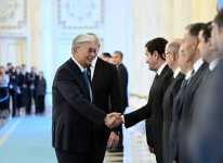 Prezident İlham Əliyevin Astanada rəsmi qarşılanma mərasimi olub (YENİLƏNİB) (FOTO)