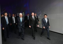 Prezident İlham Əliyev və Prezident Kasım-Jomart Tokayev Astanada “Alem.ai” Beynəlxalq Süni İntellekt Mərkəzində olublar (FOTO)
