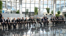 Prezident İlham Əliyev və Prezident Kasım-Jomart Tokayev Astanada “Alem.ai” Beynəlxalq Süni İntellekt Mərkəzində olublar (FOTO)