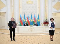 Azərbaycan-Qazaxıstan sənədləri mübadilə olunub (FOTO) (YENİLƏNİB)