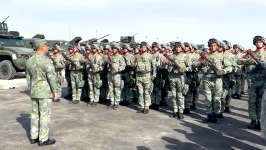 Zakir Həsənov "Birlik - 2025" təlimində iştirak edən heyətlə görüşüb (FOTO/VİDEO)