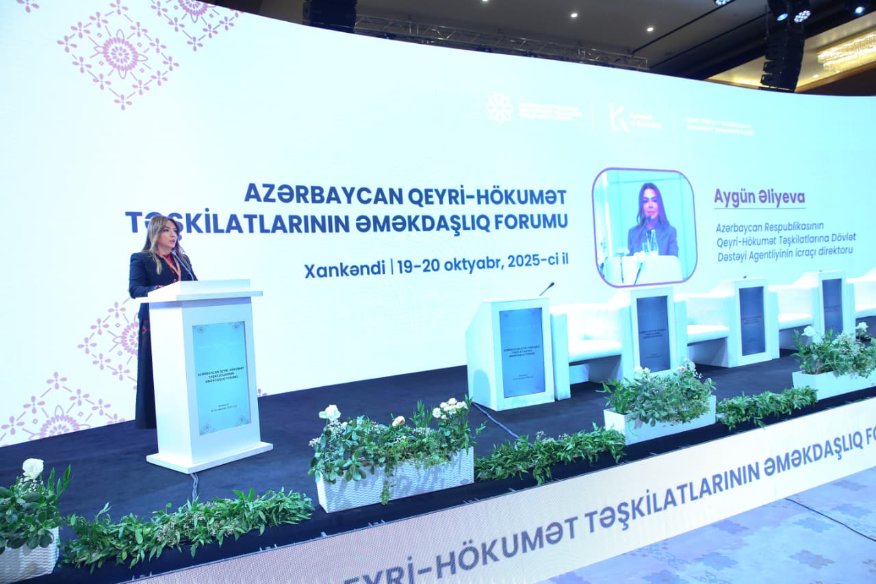 Xankəndidə Azərbaycan QHT-lərinin Əməkdaşlıq Forumunun rəsmi açılışı olub (FOTO)