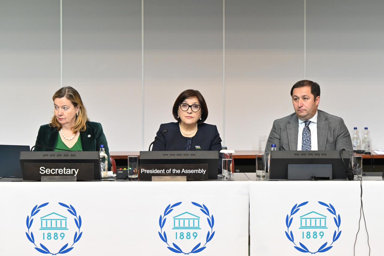 Sahibə Qafarova Parlamentlərarası İttifaqının 151-ci Assambleyasında müzakirələrə sədrlik edib (FOTO)