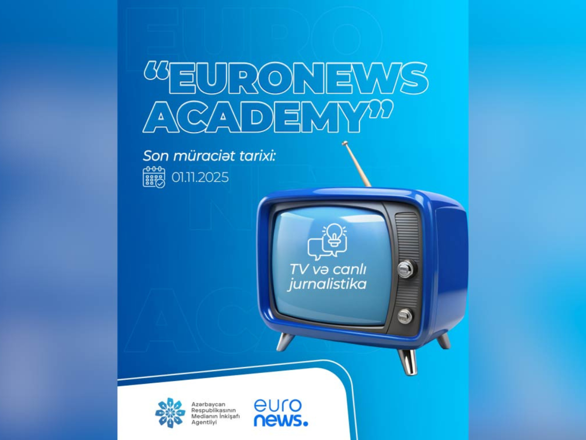 Medianın İnkişafı Agentliyi və “Euronews” telekanalının birgə təlim proqramı başlayır