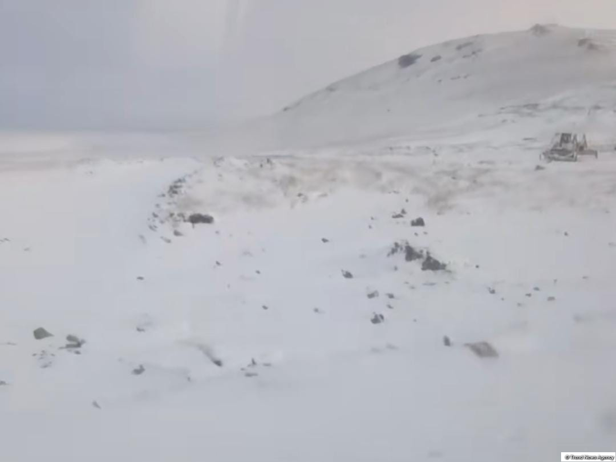Laçına qar yağır (FOTO)