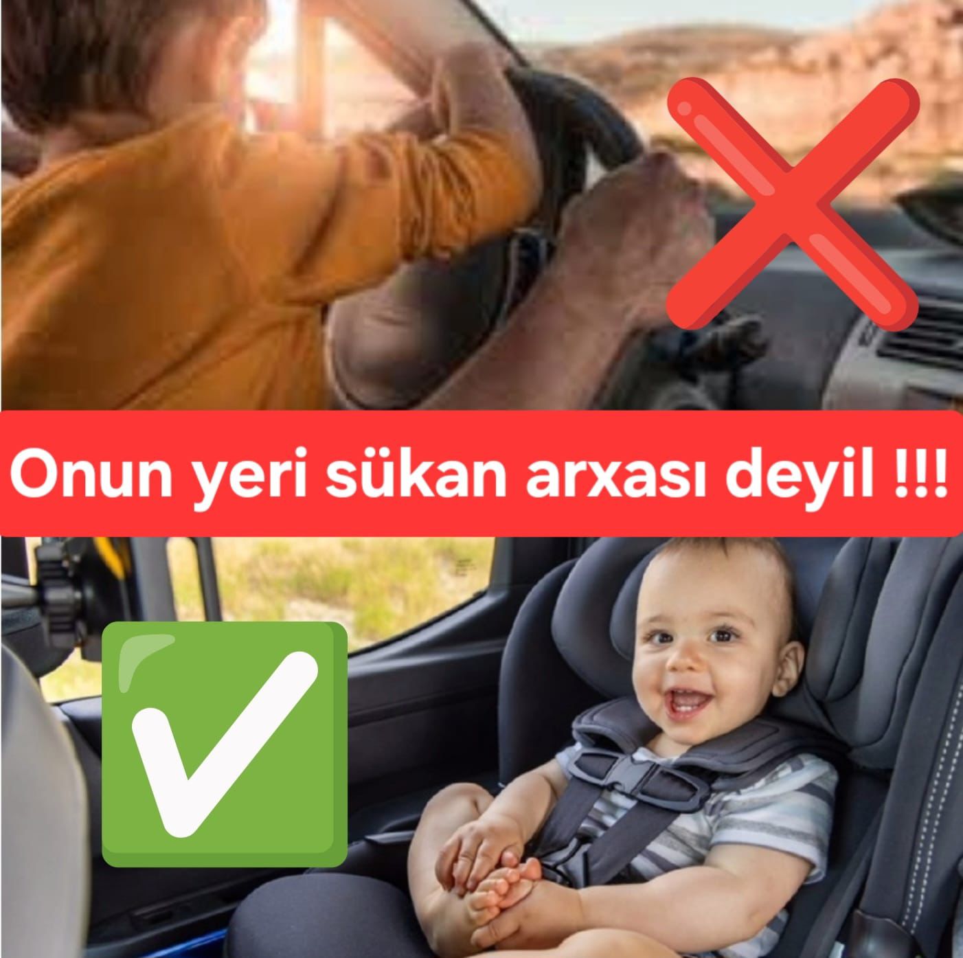 Paytaxtda övladını qucağında saxlayaraq avtomobil idarə edən sürücü qəza törədib: uşaq ölüb, ata xəsarət alıb