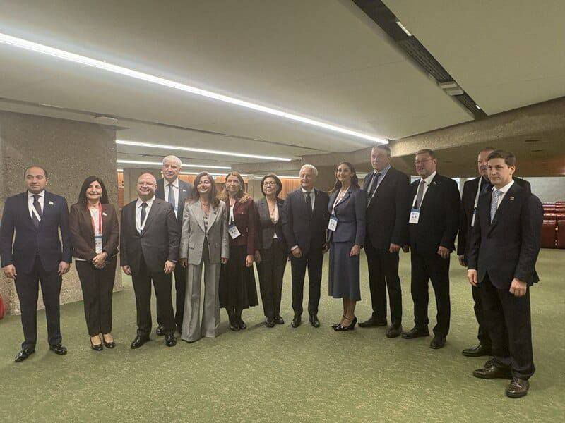 Azərbaycan parlament nümayəndə heyətinin üzvləri 151-ci Assambleya çərçivəsində keçirilən müzakirələrdə çıxış ediblər (FOTO)