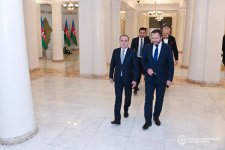 Ceyhun Bayramov estoniyalı həmkarı ilə görüşüb (YENİLƏNİB) (FOTO)