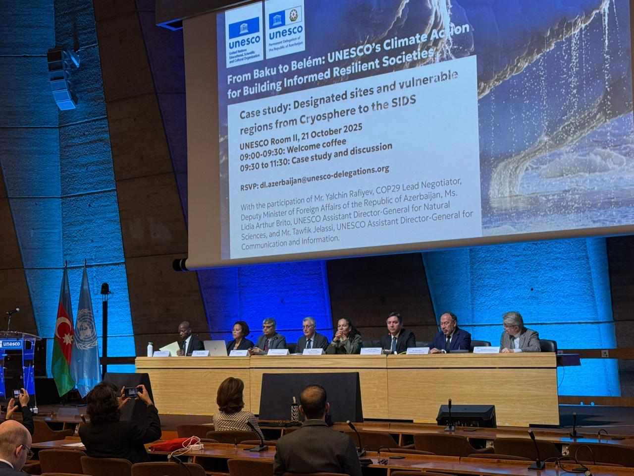 Yalçın Rəfiyev UNESCO-nun Parisdə yerləşən mənzil-qərargahında keçirilən yüksək səviyyəli tədbirdə çıxış edib (FOTO)