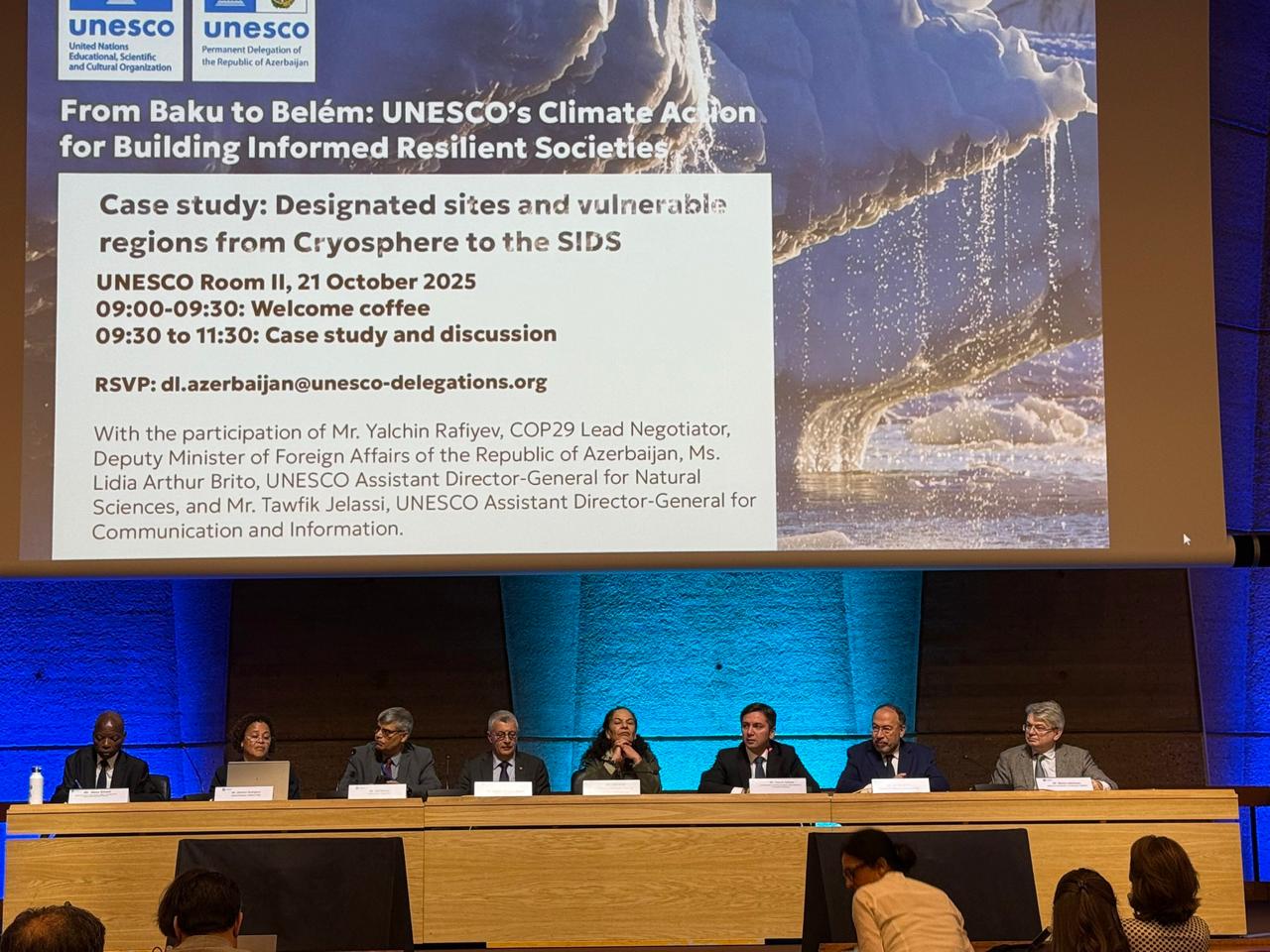 Yalçın Rəfiyev UNESCO-nun Parisdə yerləşən mənzil-qərargahında keçirilən yüksək səviyyəli tədbirdə çıxış edib (FOTO)