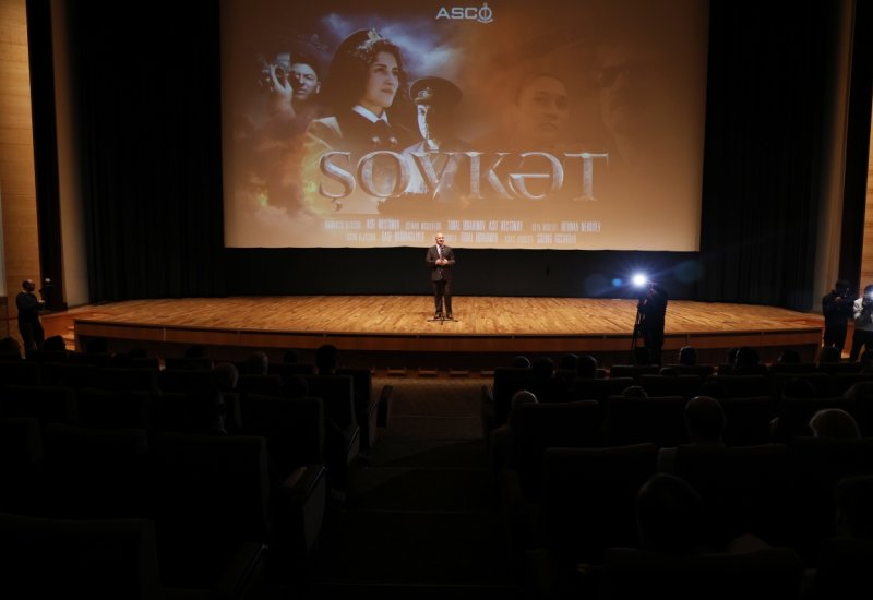Azərbaycanın ilk qadın gəmi kapitanına həsr olunmuş “Şövkət” filmi təqdim edilib (FOTO)