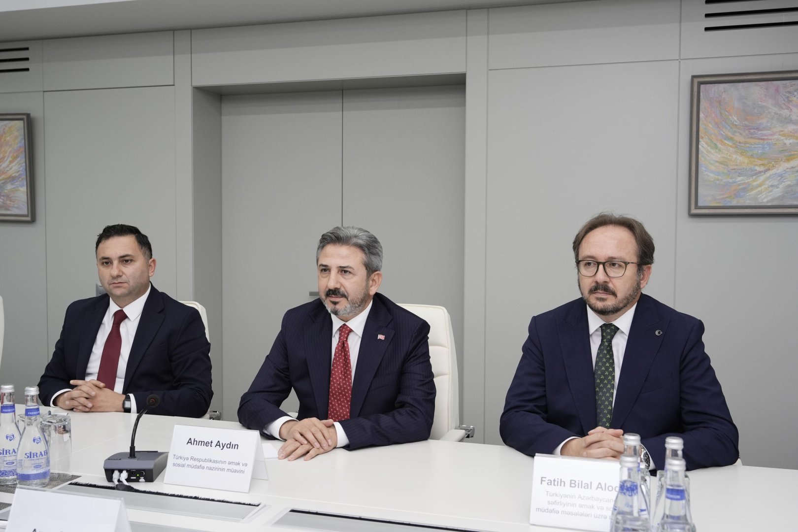 Türkiyənin Əmək və Sosial Müdafiə Nazirliyinin nümayəndə heyəti ilə görüş keçirilib (FOTO)
