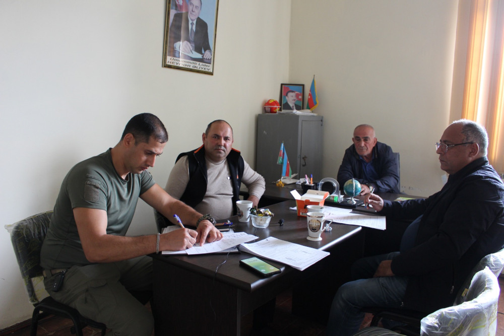 Qazax rayonunda minadan və PHS-dən zərərçəkənlərlə ilkin sorğular tamamlanıb (FOTO)