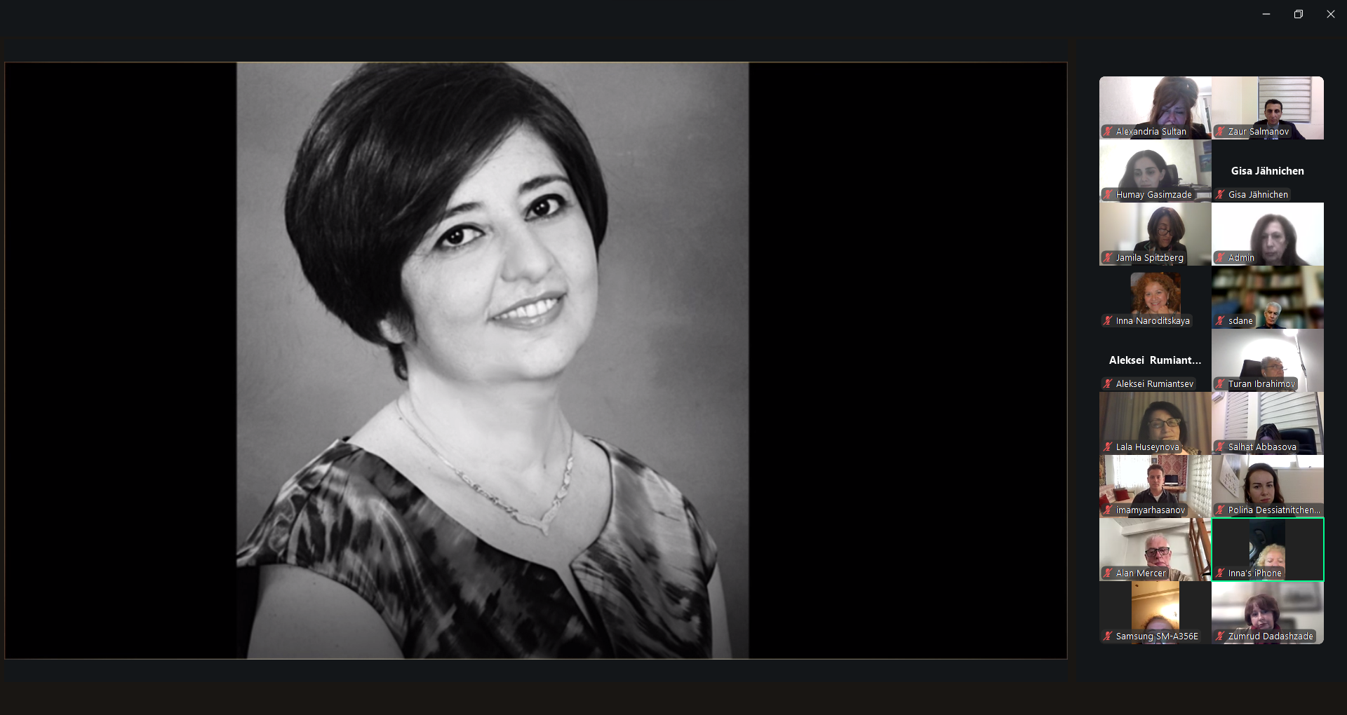 Aida Hüseynovaya həsr olunan konfrans başa çatıb (FOTO)