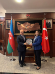 Türkiyənin xarici işlər nazirinin müavini siyasi məsləhətləşmələr çərçivəsində Azərbaycana gəlib (FOTO)