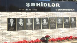 Bərdədə raket hücumu nəticəsində şəhid olan dinc sakinlərin anım günü qeyd edilib (FOTO)