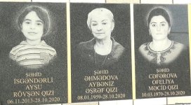 Bərdədə raket hücumu nəticəsində şəhid olan dinc sakinlərin anım günü qeyd edilib (FOTO)