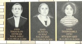 Bərdədə raket hücumu nəticəsində şəhid olan dinc sakinlərin anım günü qeyd edilib (FOTO)
