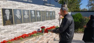 Bərdədə raket hücumu nəticəsində şəhid olan dinc sakinlərin anım günü qeyd edilib (FOTO)