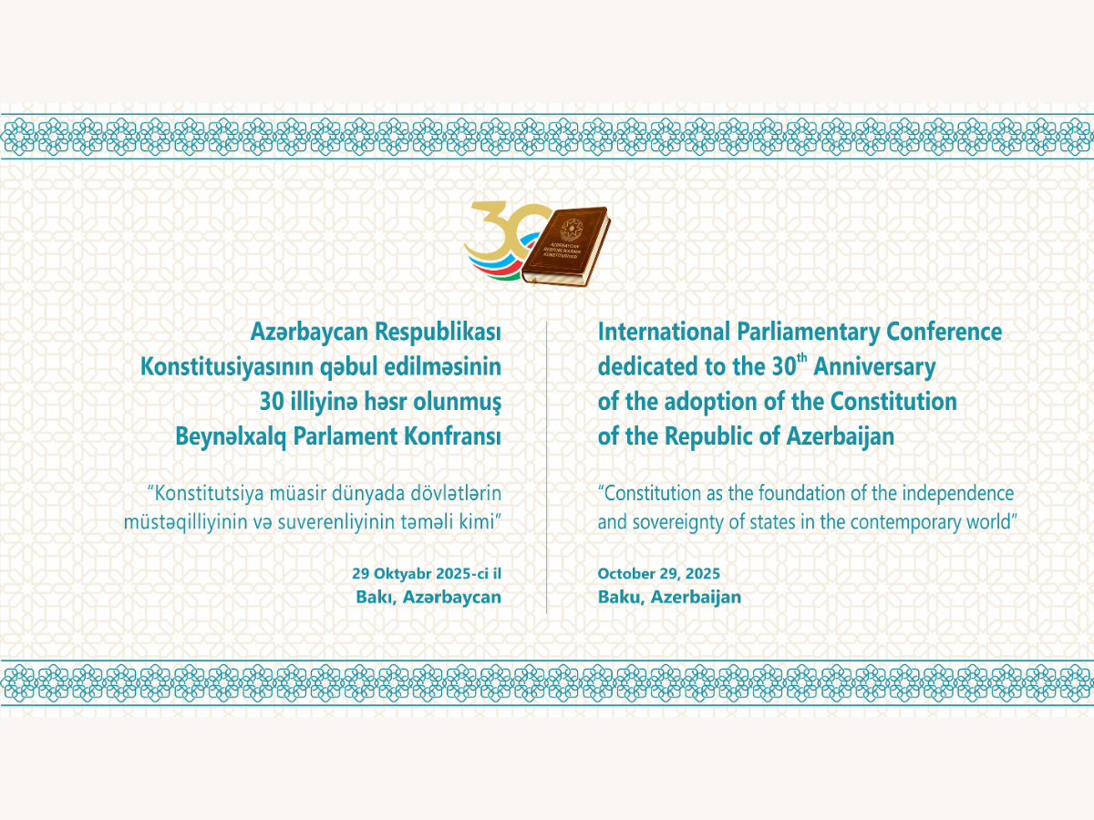 Milli Məclisdə beynəlxalq parlament konfransı keçiriləcək