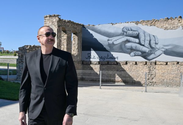 Prezident İlham Əliyev Cəbrayıl rayonunun Horovlu kəndinin birinci mərhələsinin açılışında iştirak edib (FOTO/VİDEO)