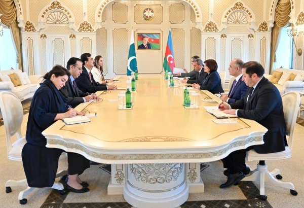 Sahibə Qafarova Pakistan Senatının sədri ilə görüşüb (FOTO)