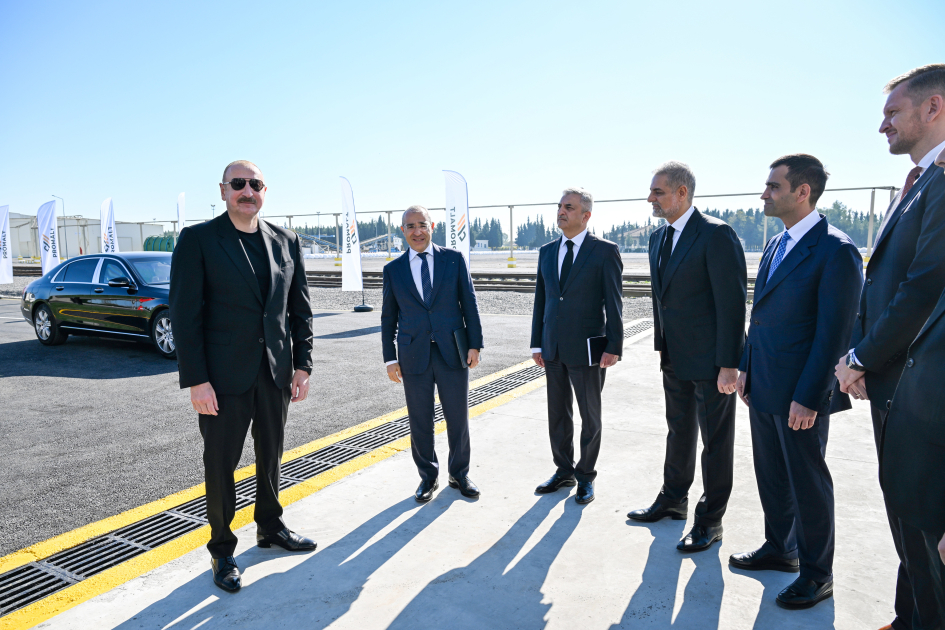 Prezident İlham Əliyev İmişlidə “Promalt” MMC-nin arpa emalı müəssisəsinin açılışında iştirak edib (FOTO)
